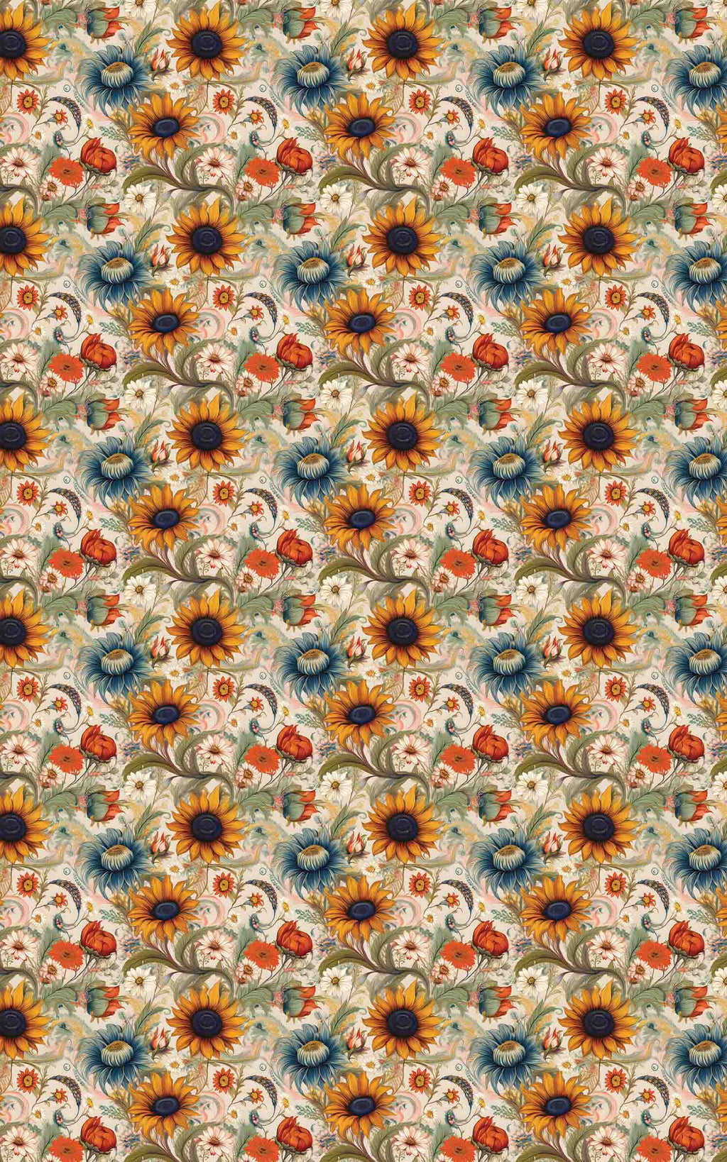 Rustic Prairie Blooms Wrapping Paper