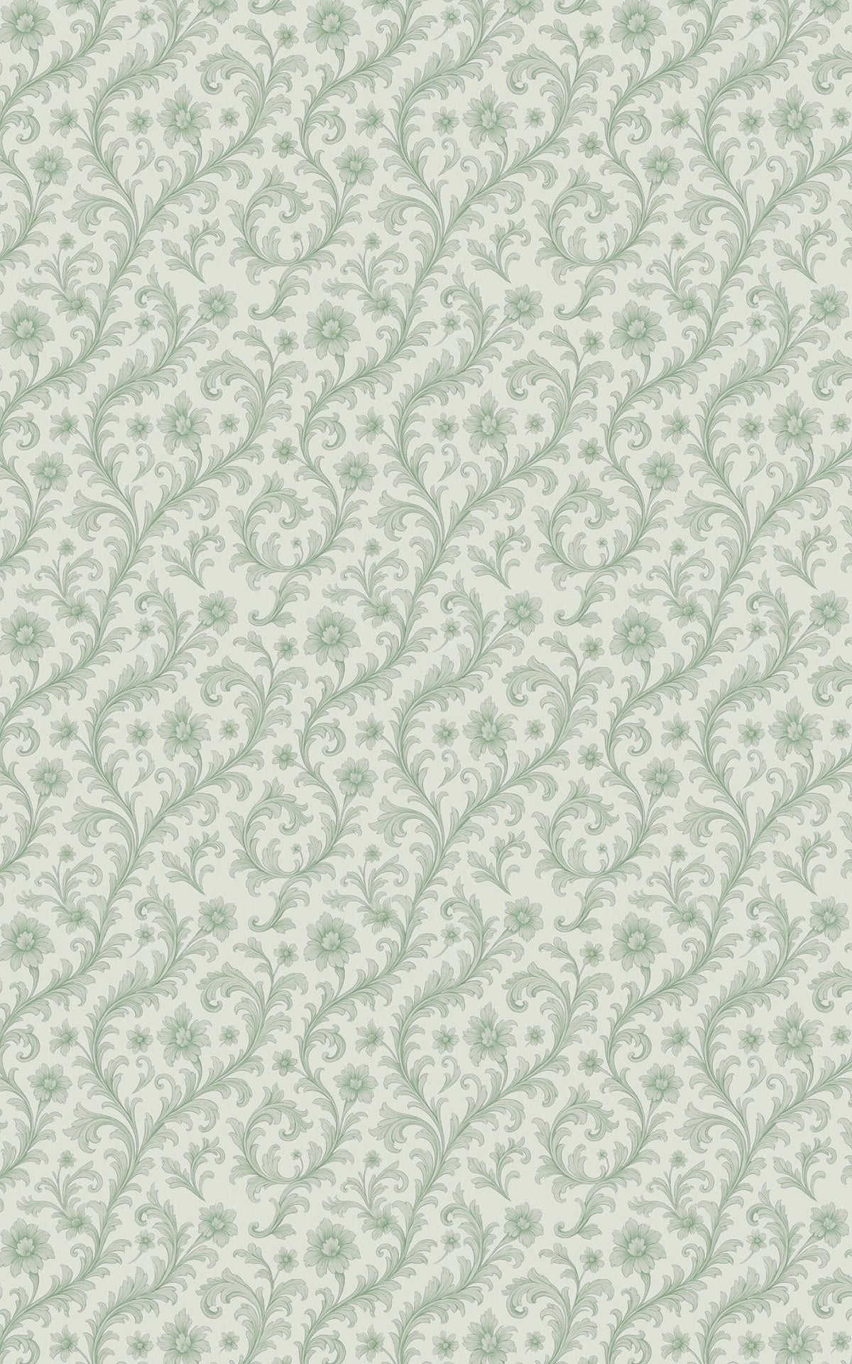 Celadon Baroque Wrapping Paper
