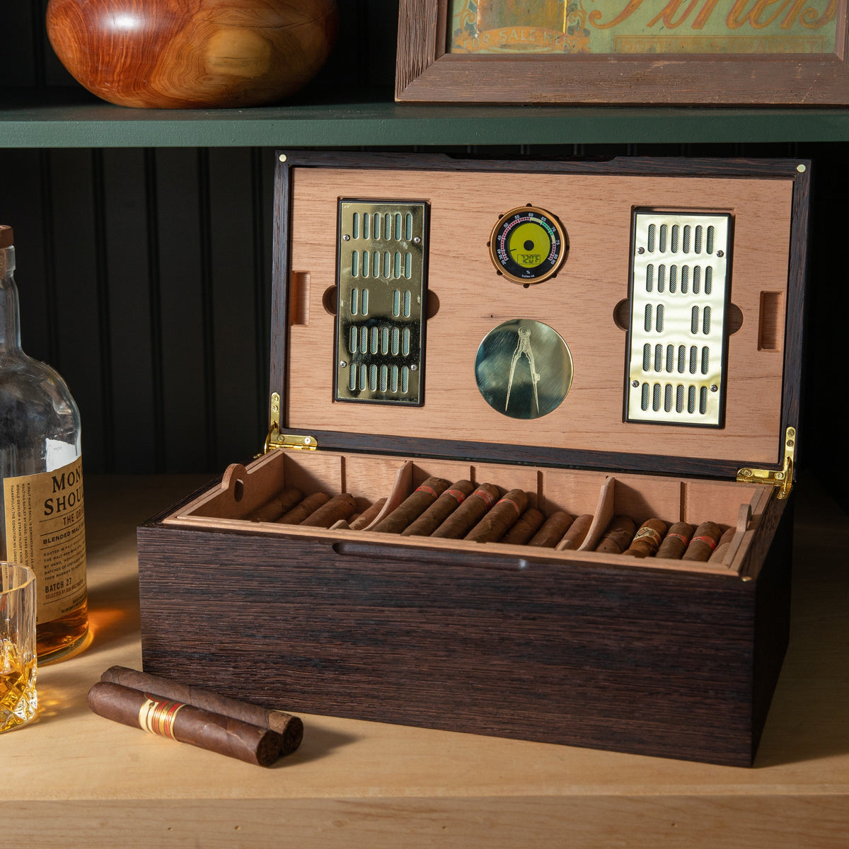 The Wenge Humidor | African Hardwood & Spanish Cedar