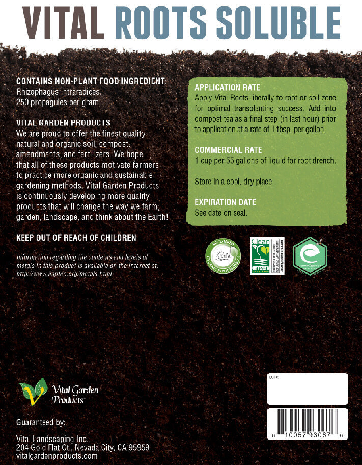 Vital Roots Soluble - Mycorrhizal Inoculant
