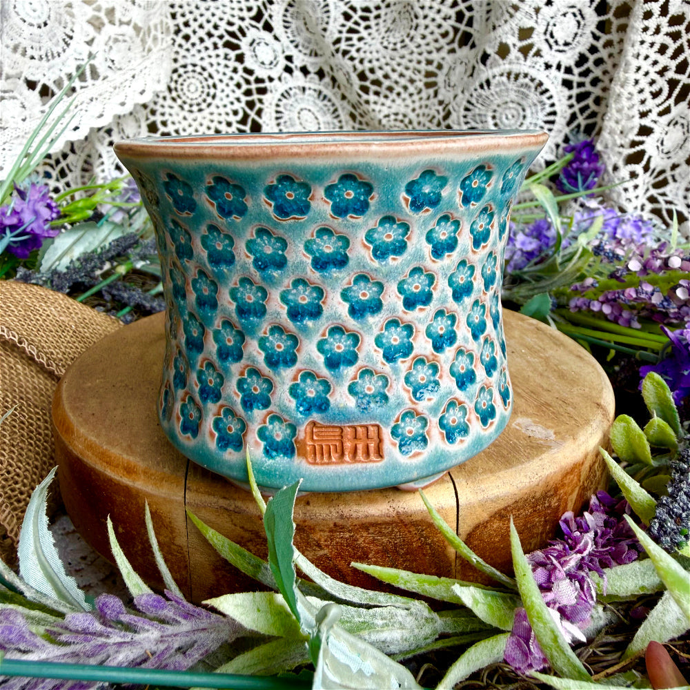 WS-0064 Premium Handmade Ceramic Planter Pot - Pot Rim Diameter: ~3"