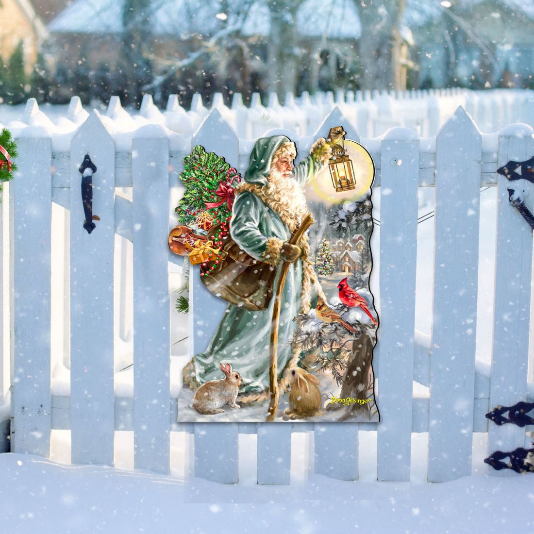 Saint Nicholas Christmas Door Decor