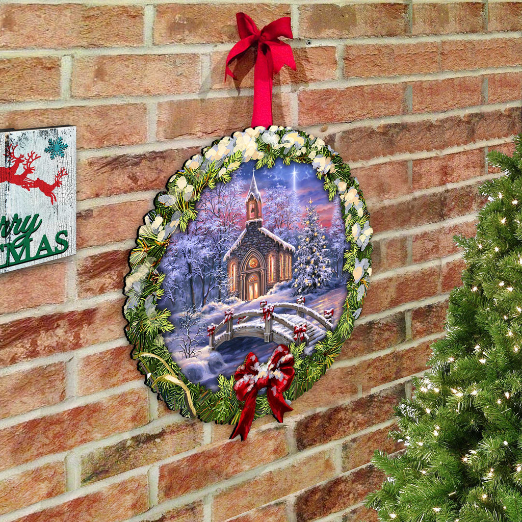 O Come Emmanuel Holiday Door Decor