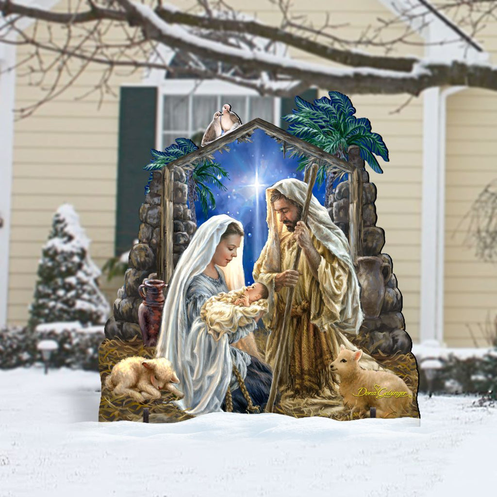 Glory to God Nativity Outdoor Decor by D. Gelsinger