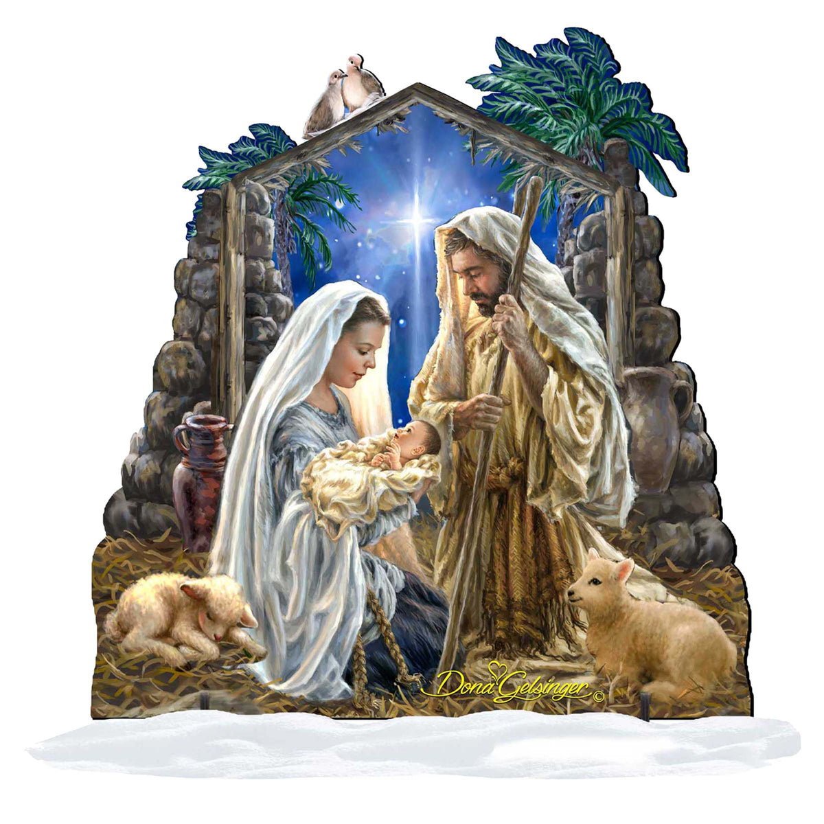 Glory to God Nativity Outdoor Decor by D. Gelsinger