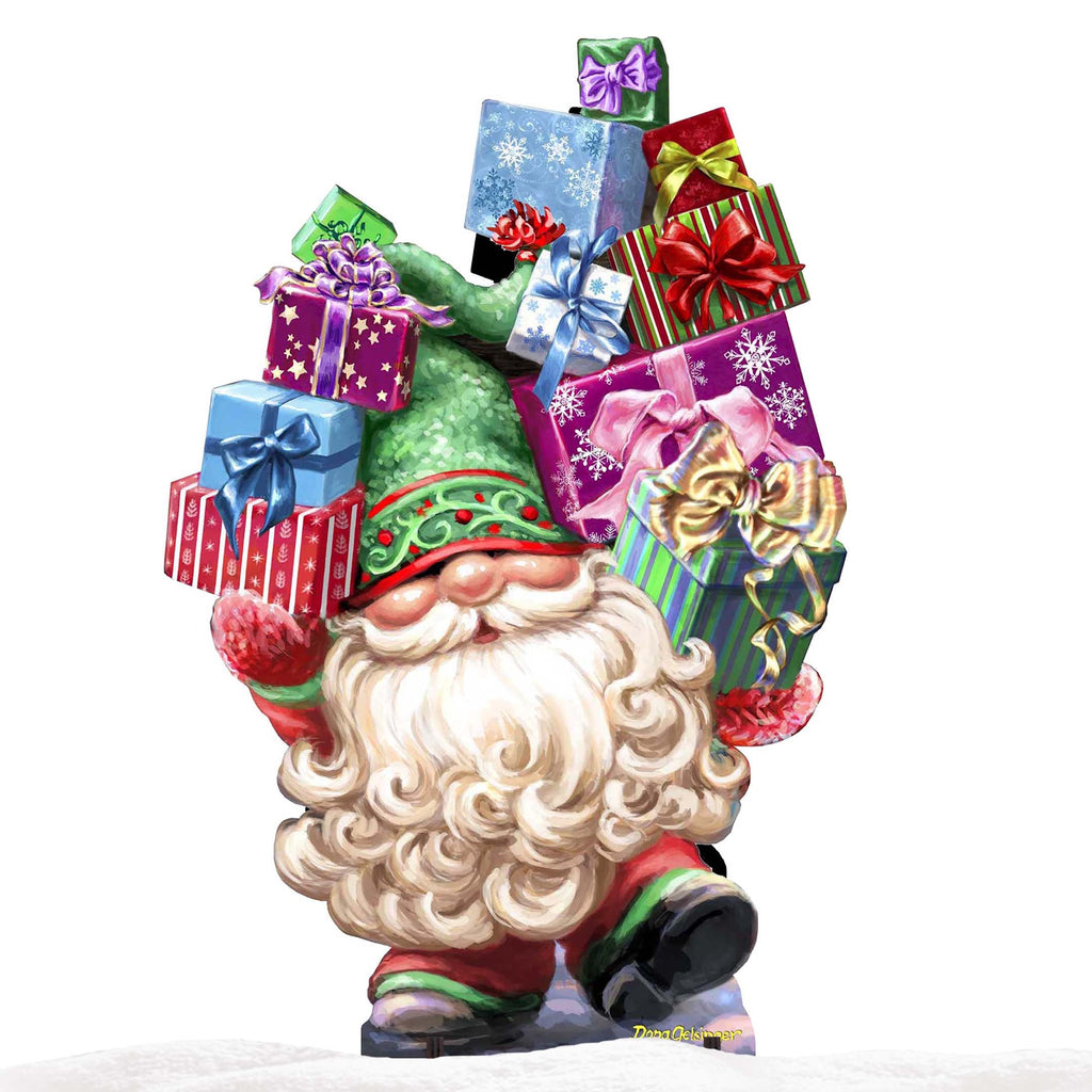 Gift Giver Gnome Dwarf Holiday Outdoor Decor