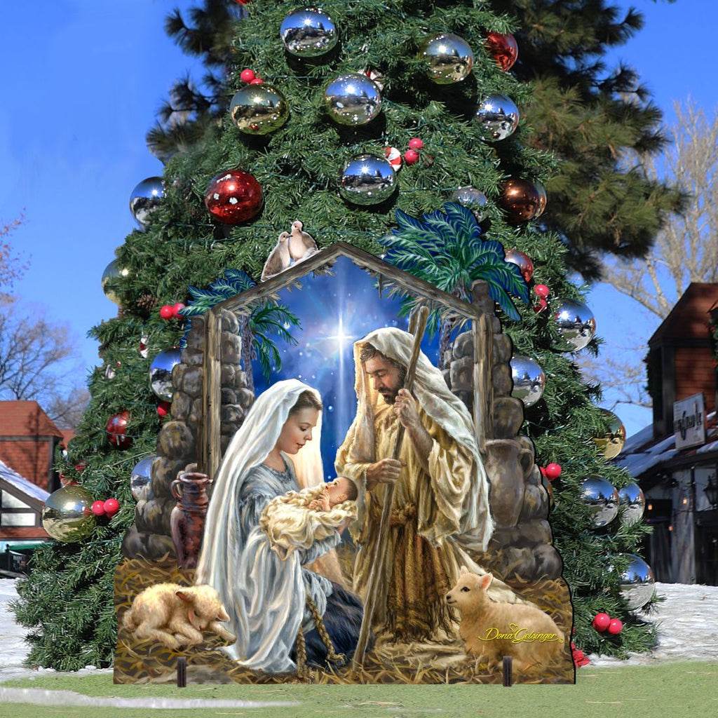 Glory to God Nativity Outdoor Decor by D. Gelsinger