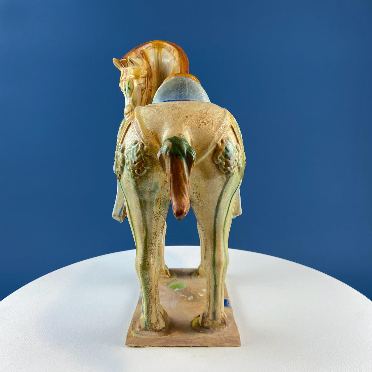 16.5" Tang Dynasty Inspired Sancai War Horse