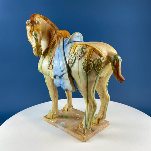 16.5" Tang Dynasty Inspired Sancai War Horse