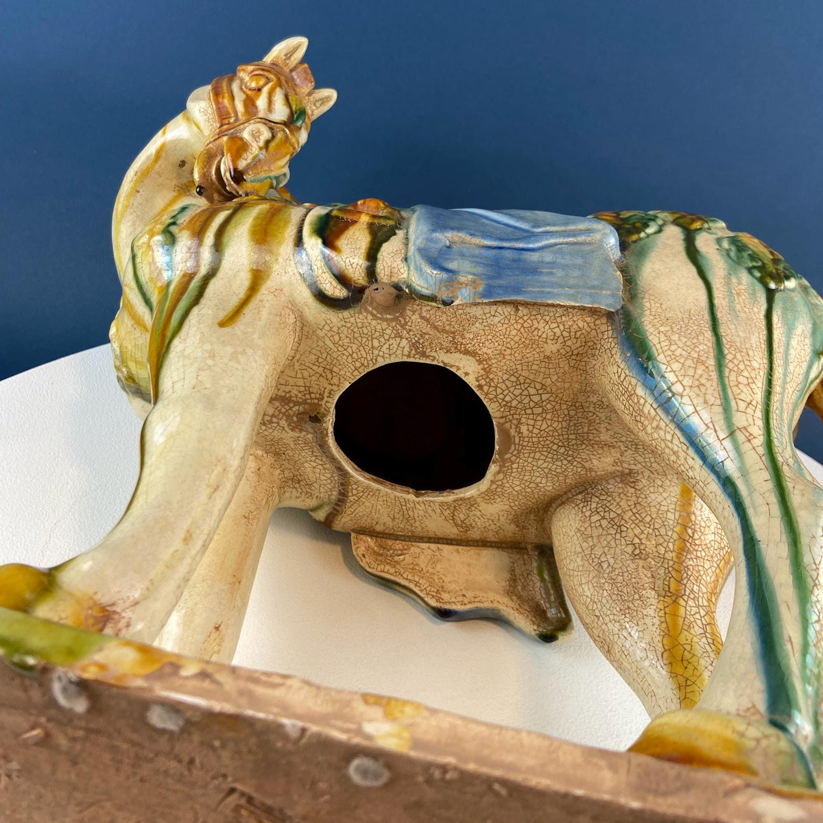16.5" Tang Dynasty Inspired Sancai War Horse