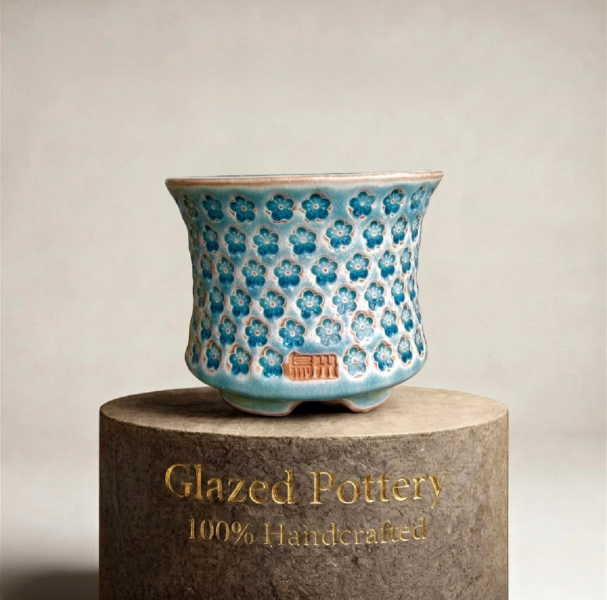 WS-0064 Premium Handmade Ceramic Planter Pot - Pot Rim Diameter: ~3"