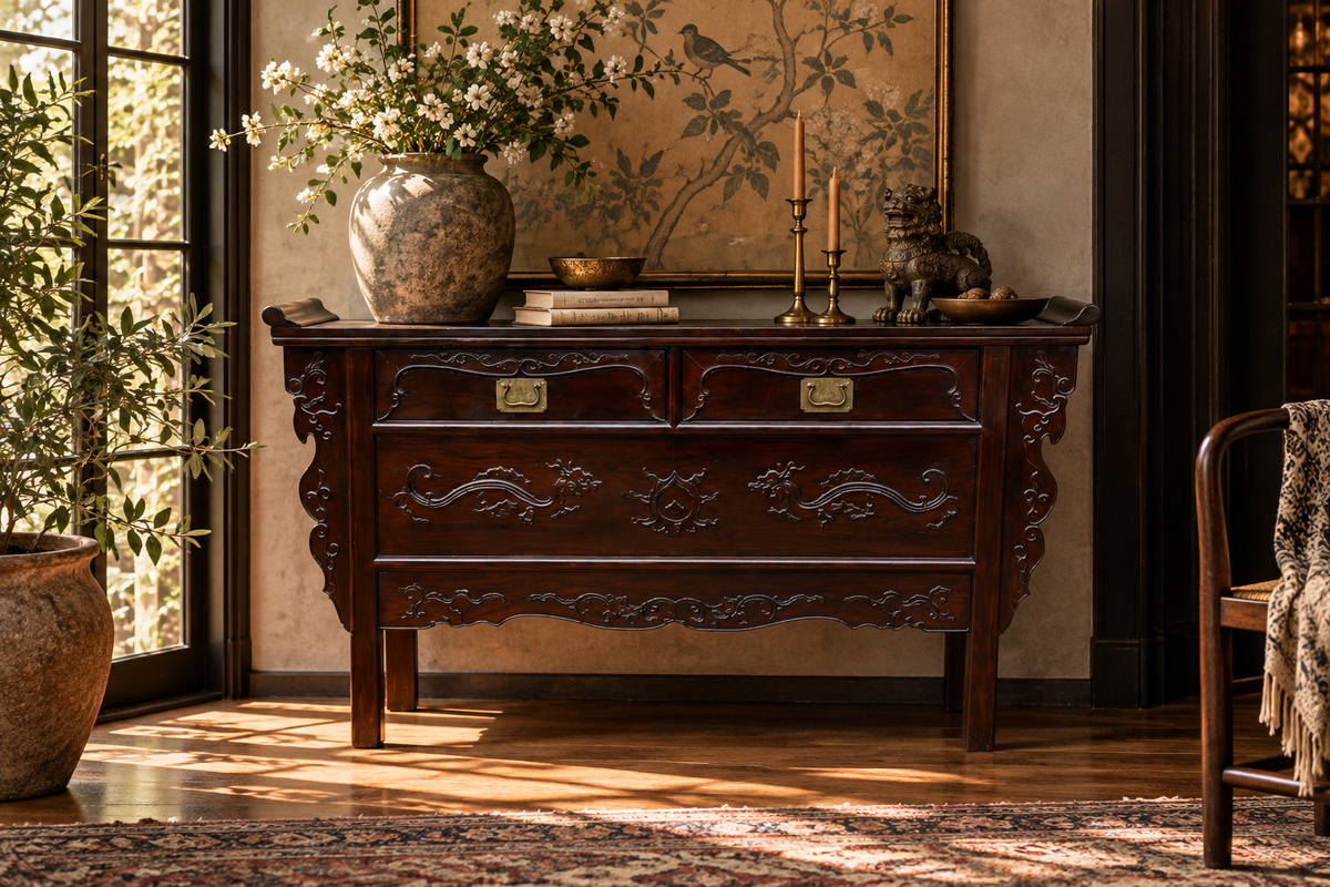 Hand Carved Beijing Sideboard