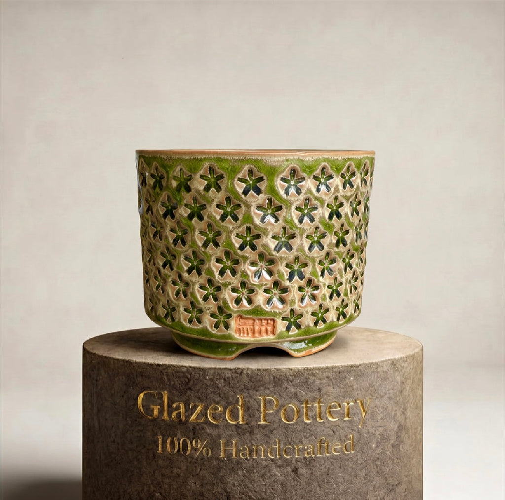 WS-0063 Rustic Handmade Clay Planter Pot - Pot Rim Diameter: ~3"