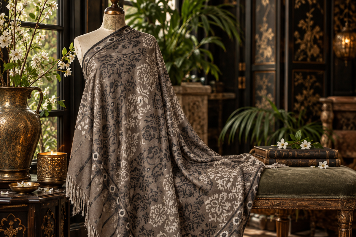 3 yards Kani Pure Pashmina Hand Woven Shawl