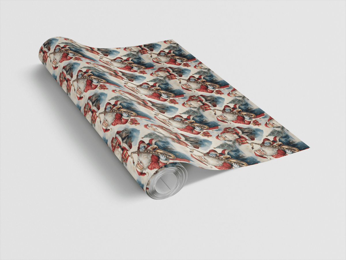 Sax Santa Wrapping Paper