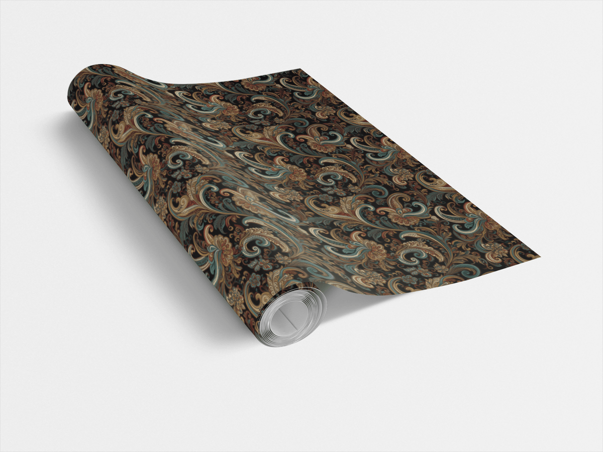 Midnight Baroque Wrapping Paper