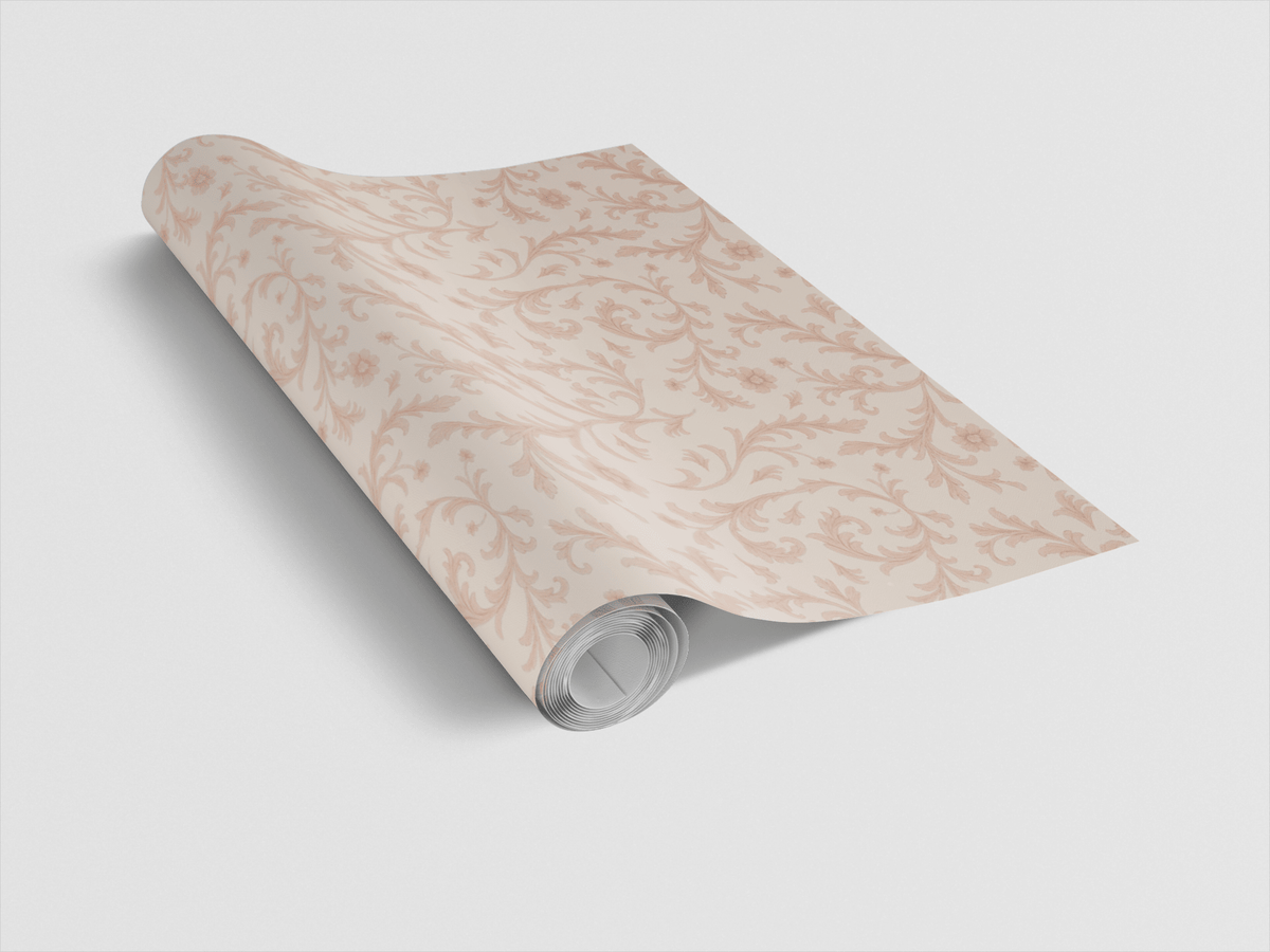 Peach Baroque Wrapping Paper