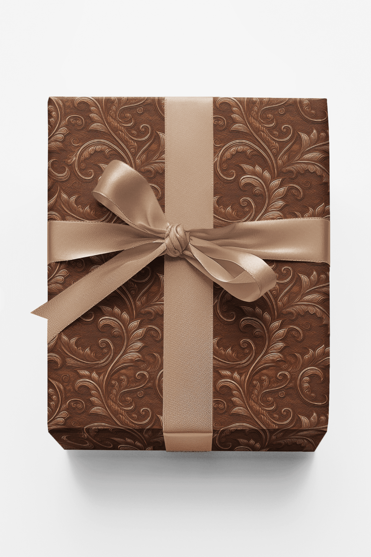 Leather Baroque Wrapping Paper