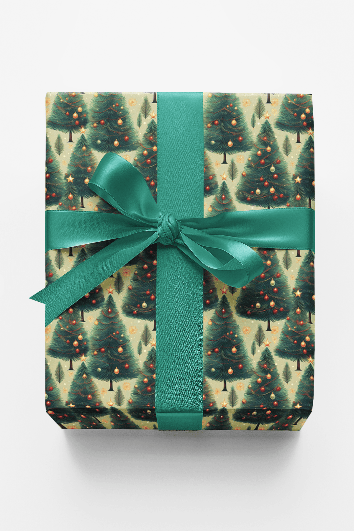 Layered Pines of Joy Wrapping Paper