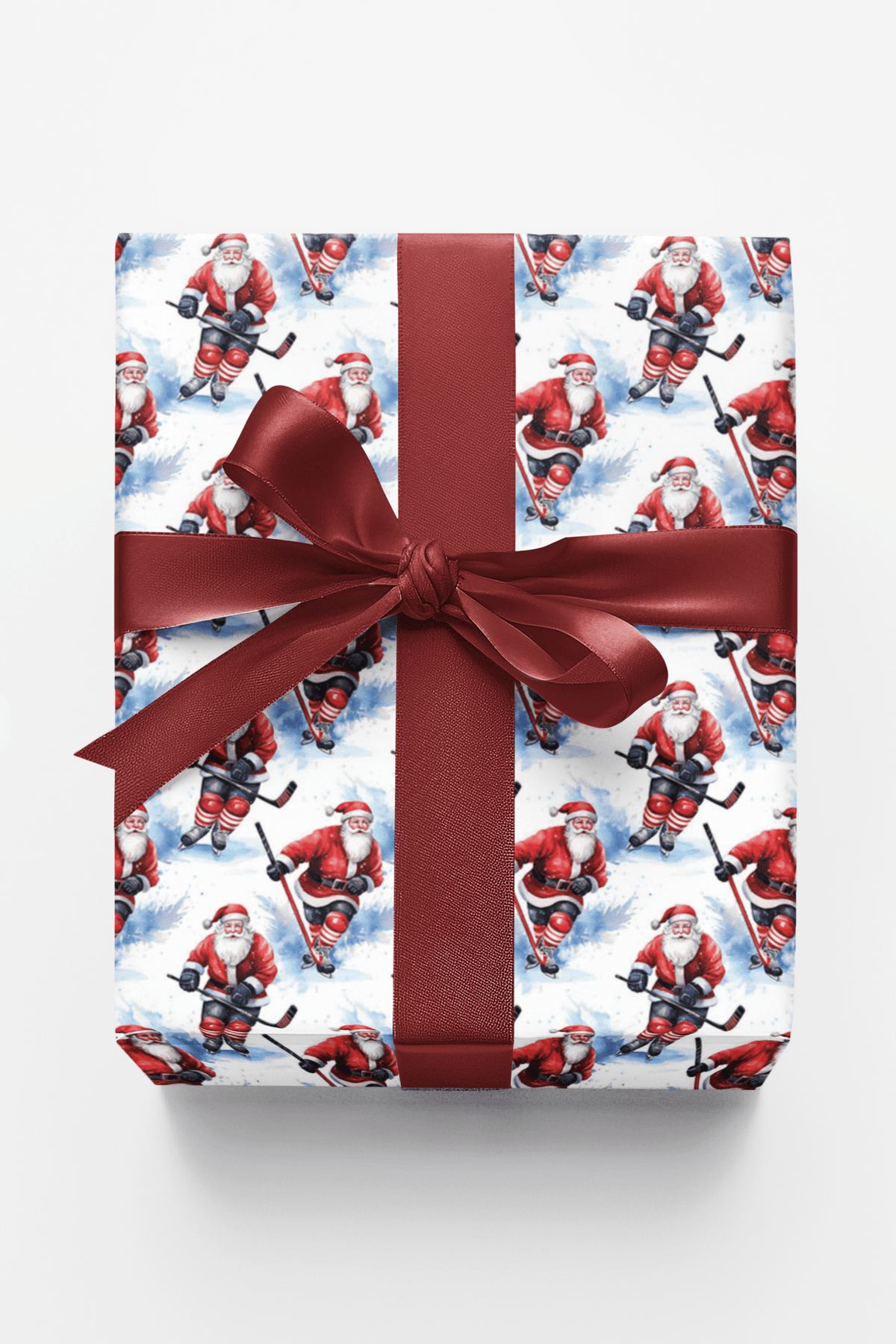 Slapshot Santa Wrapping Paper