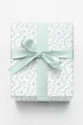 Mint Whisper Baroque Wrapping Paper