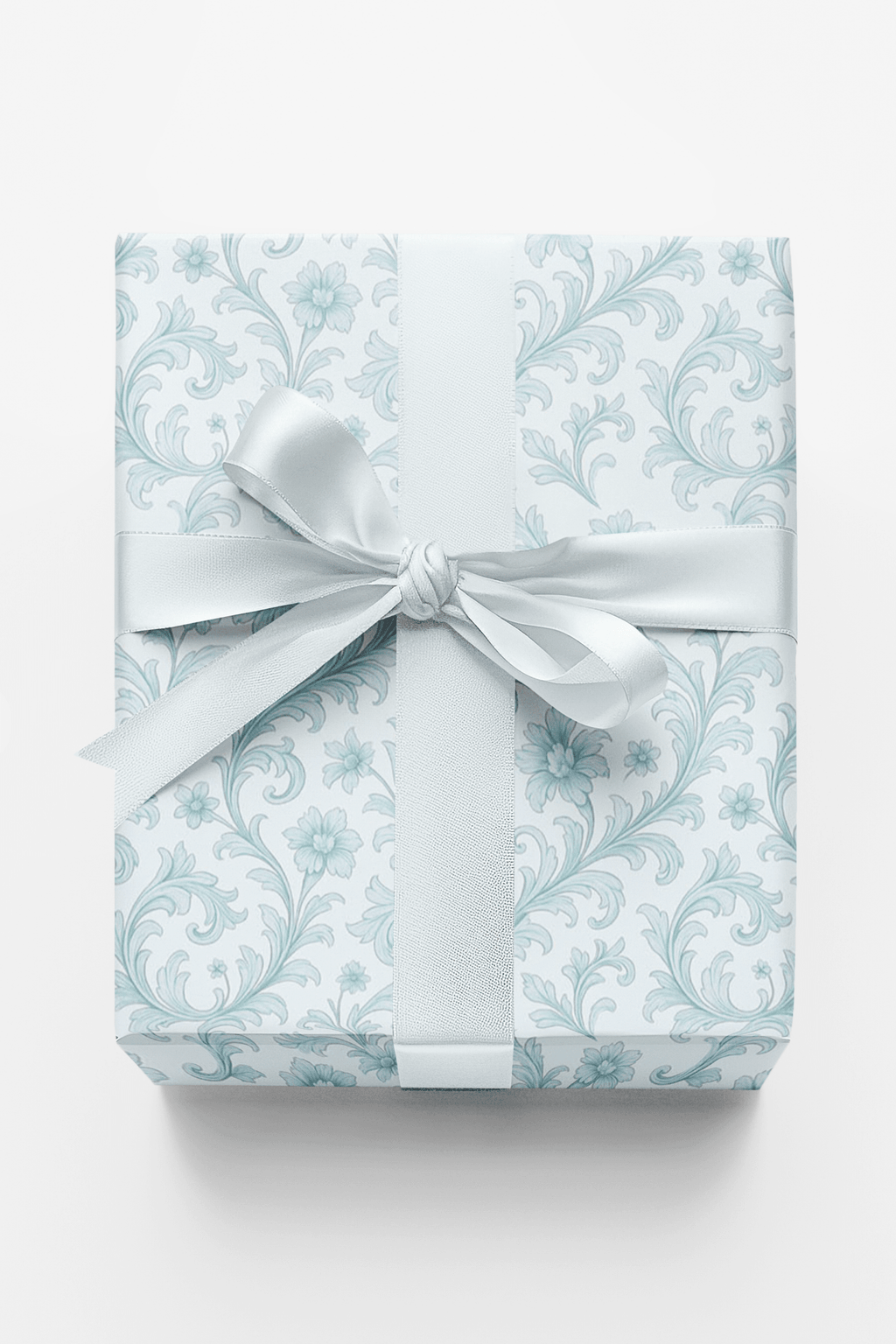 Azure Baroque Wrapping Paper