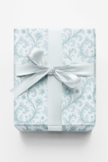 Azure Baroque Wrapping Paper
