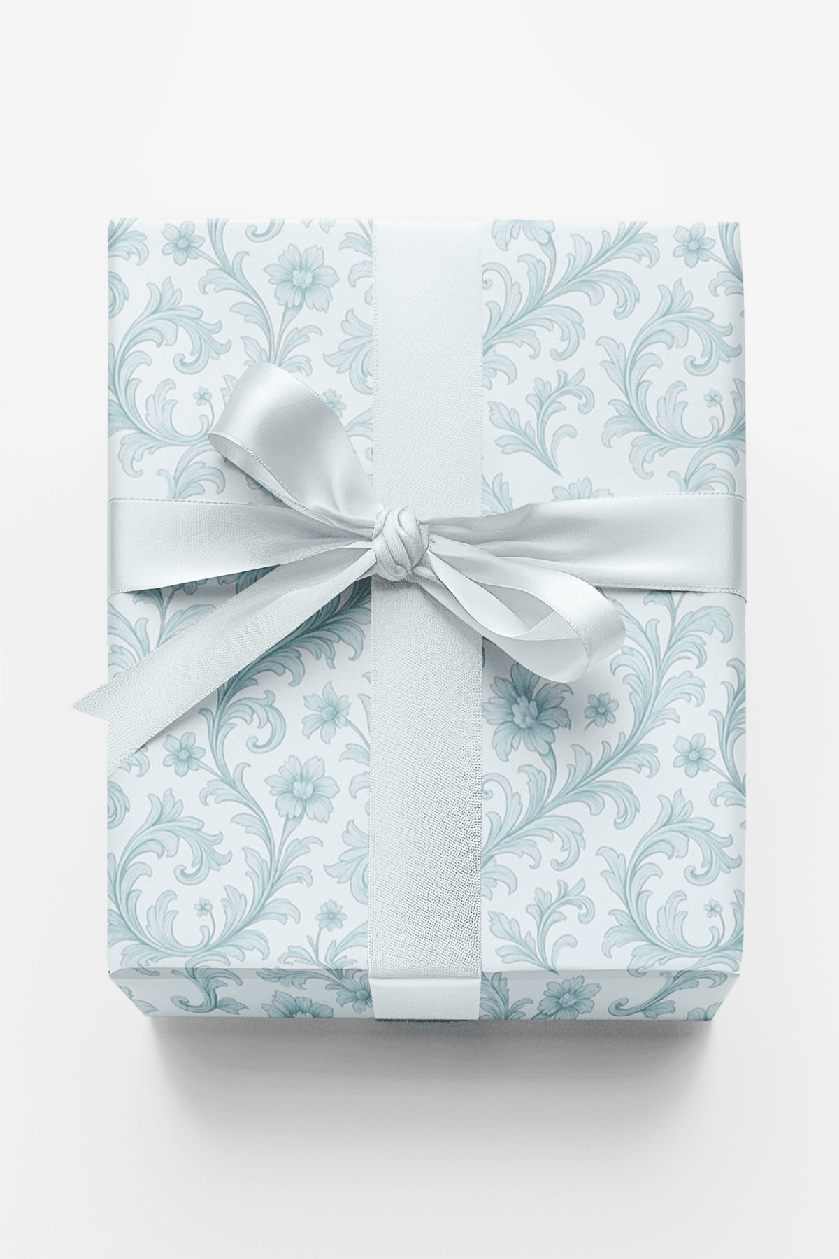 Azure Baroque Wrapping Paper