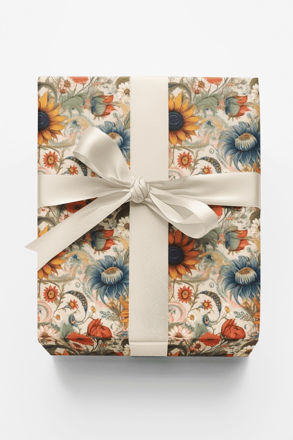 Rustic Prairie Blooms Wrapping Paper