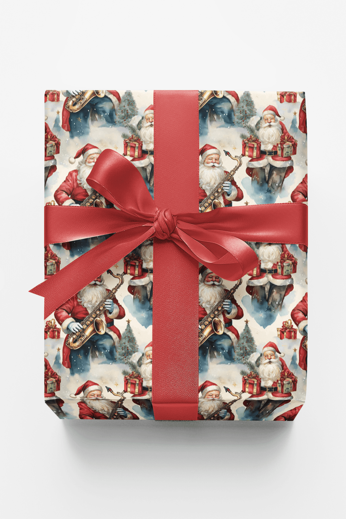 Sax Santa Wrapping Paper