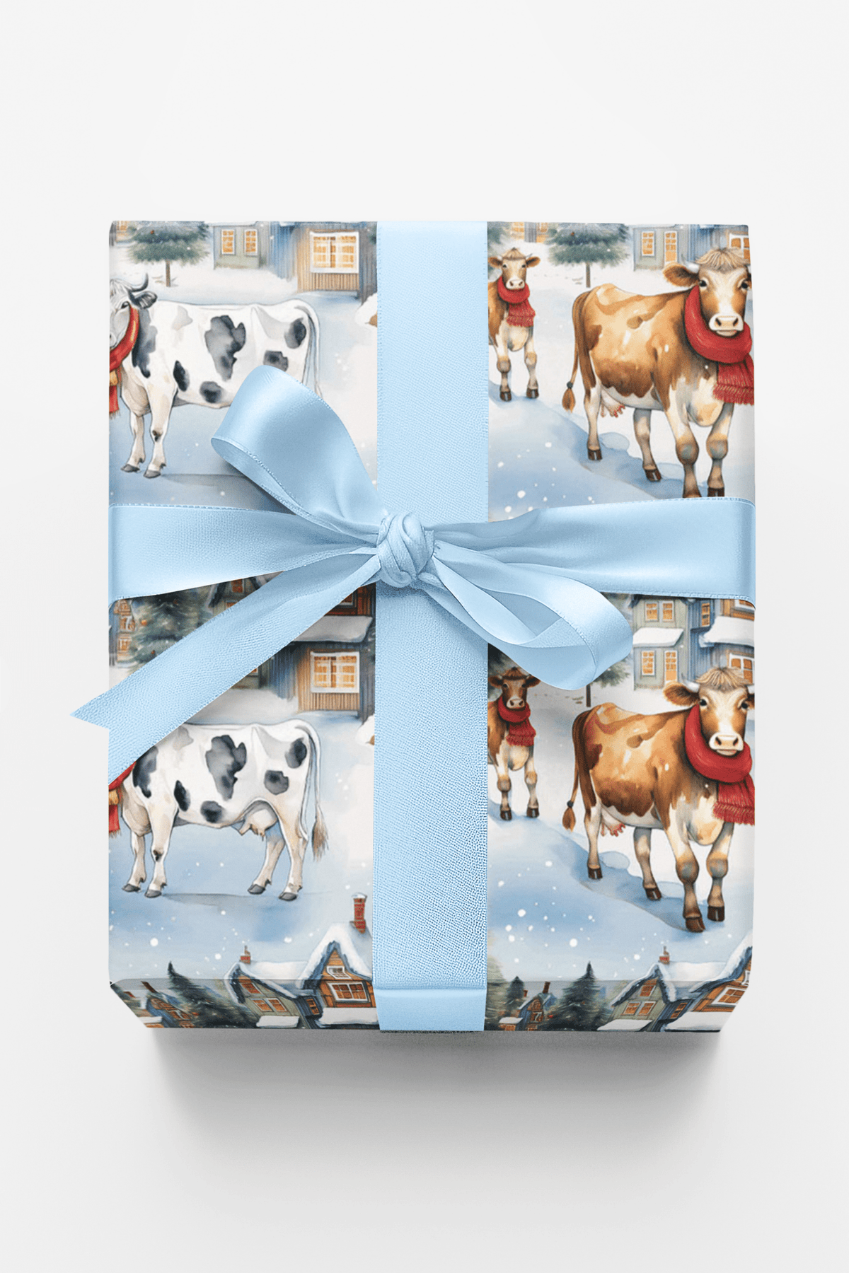 Tinsel Town Cows Wrapping Paper