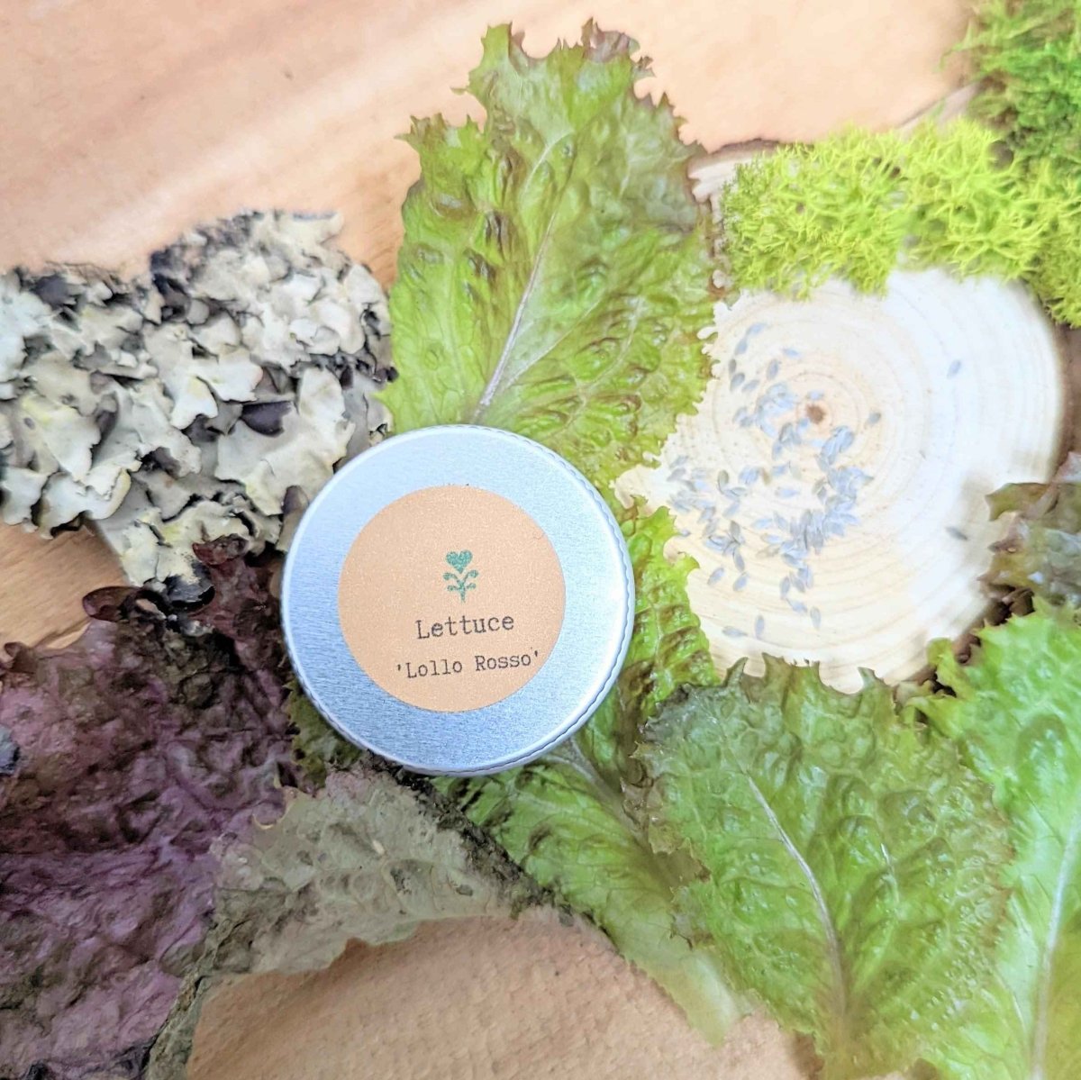 Organic Lettuce Lollo Rosso Seeds