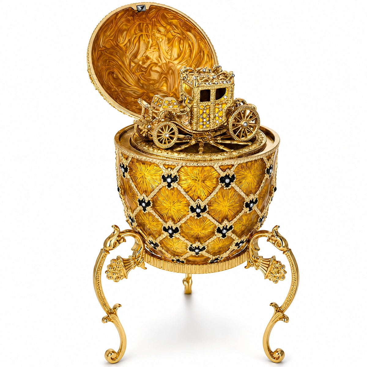 1897 Imperial Coronation Royal Egg 7 Inches