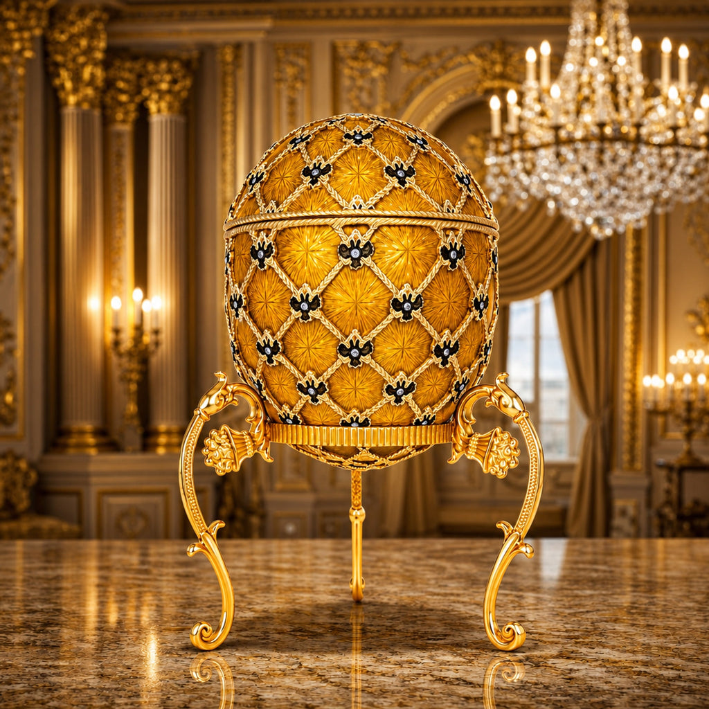 1897 Imperial Coronation Royal Egg 7 Inches