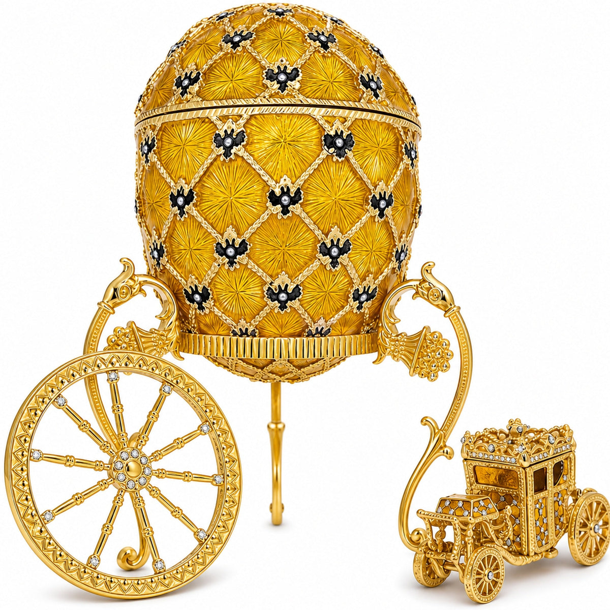 1897 Imperial Coronation Royal Egg 7 Inches