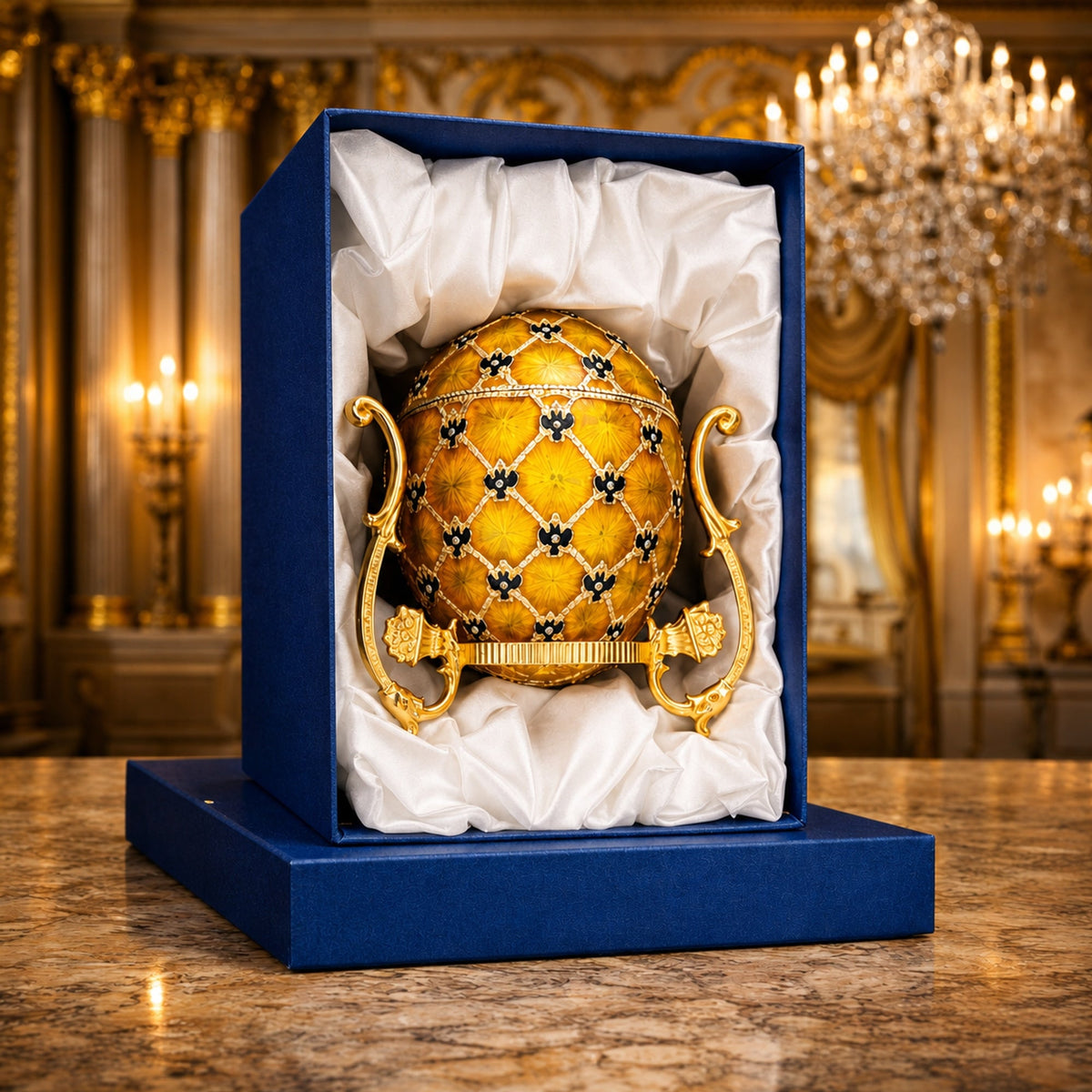 1897 Imperial Coronation Royal Egg 7 Inches