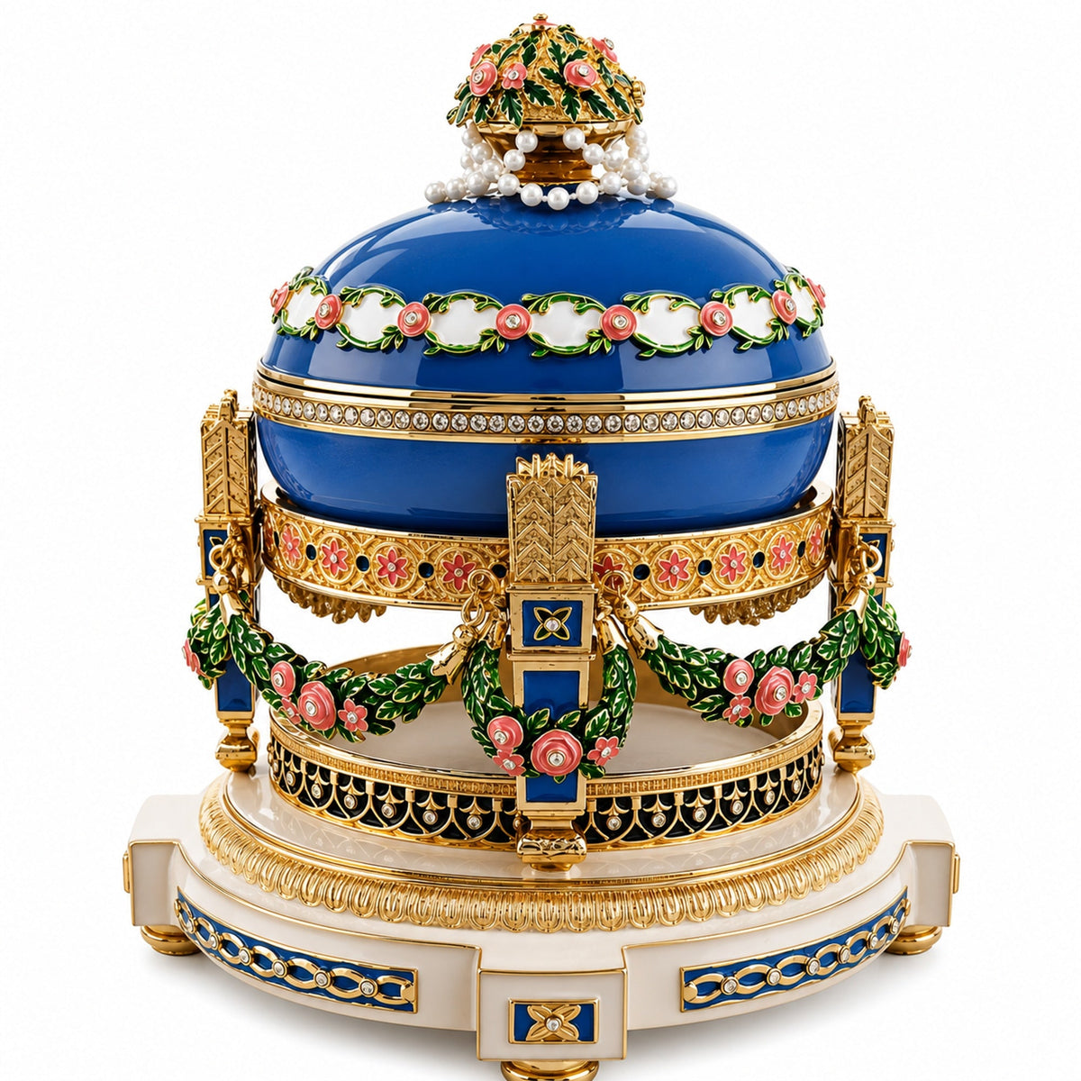 1907 Love Trophies Egg (Cradle with Garlands) Musical Royal Egg