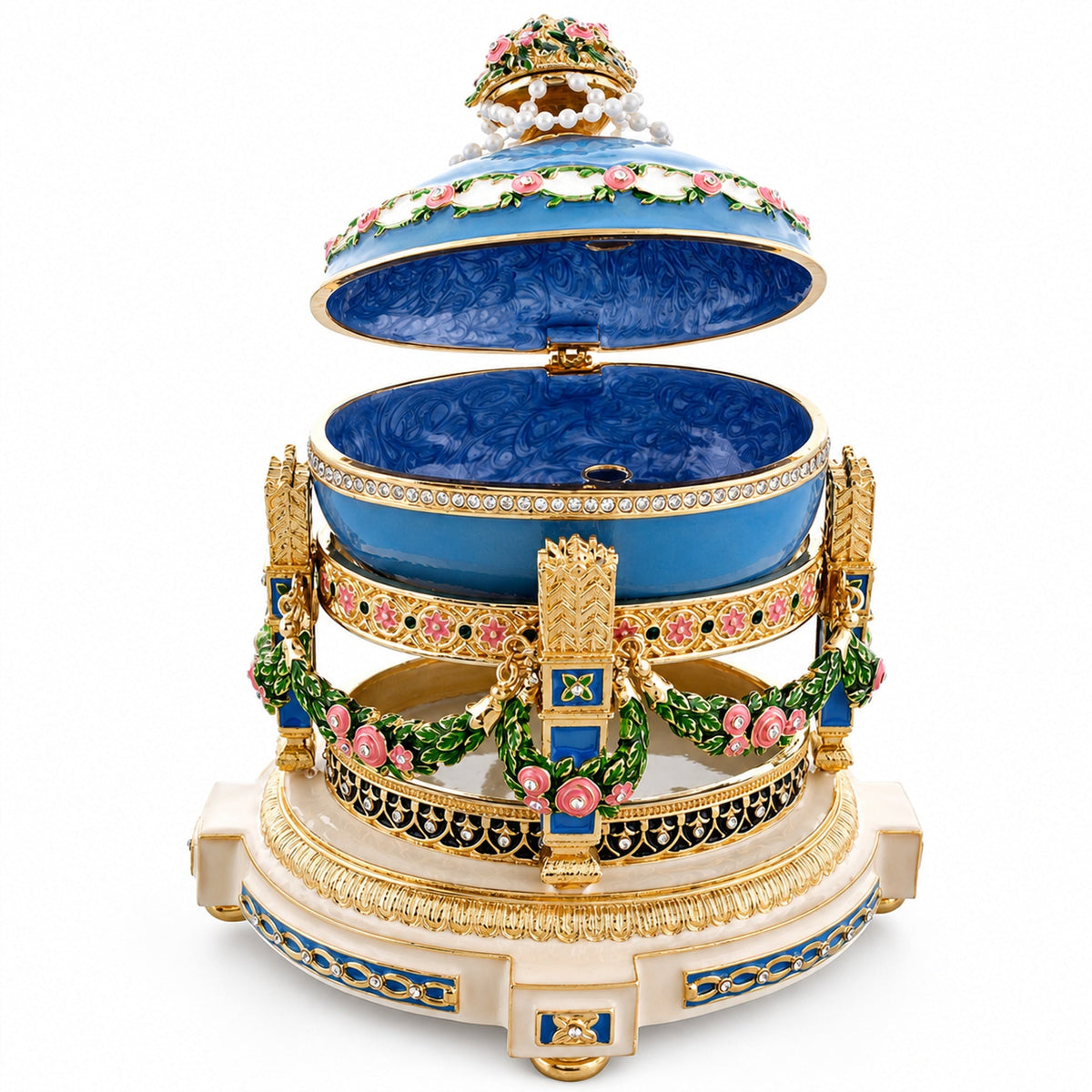 1907 Love Trophies Egg (Cradle with Garlands) Musical Royal Egg