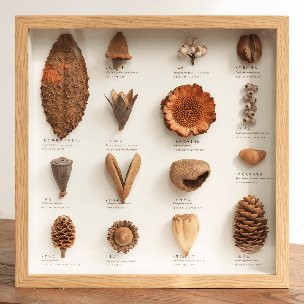 "The Rainforest Seed Vault" Tropical Specimen Shadow Box