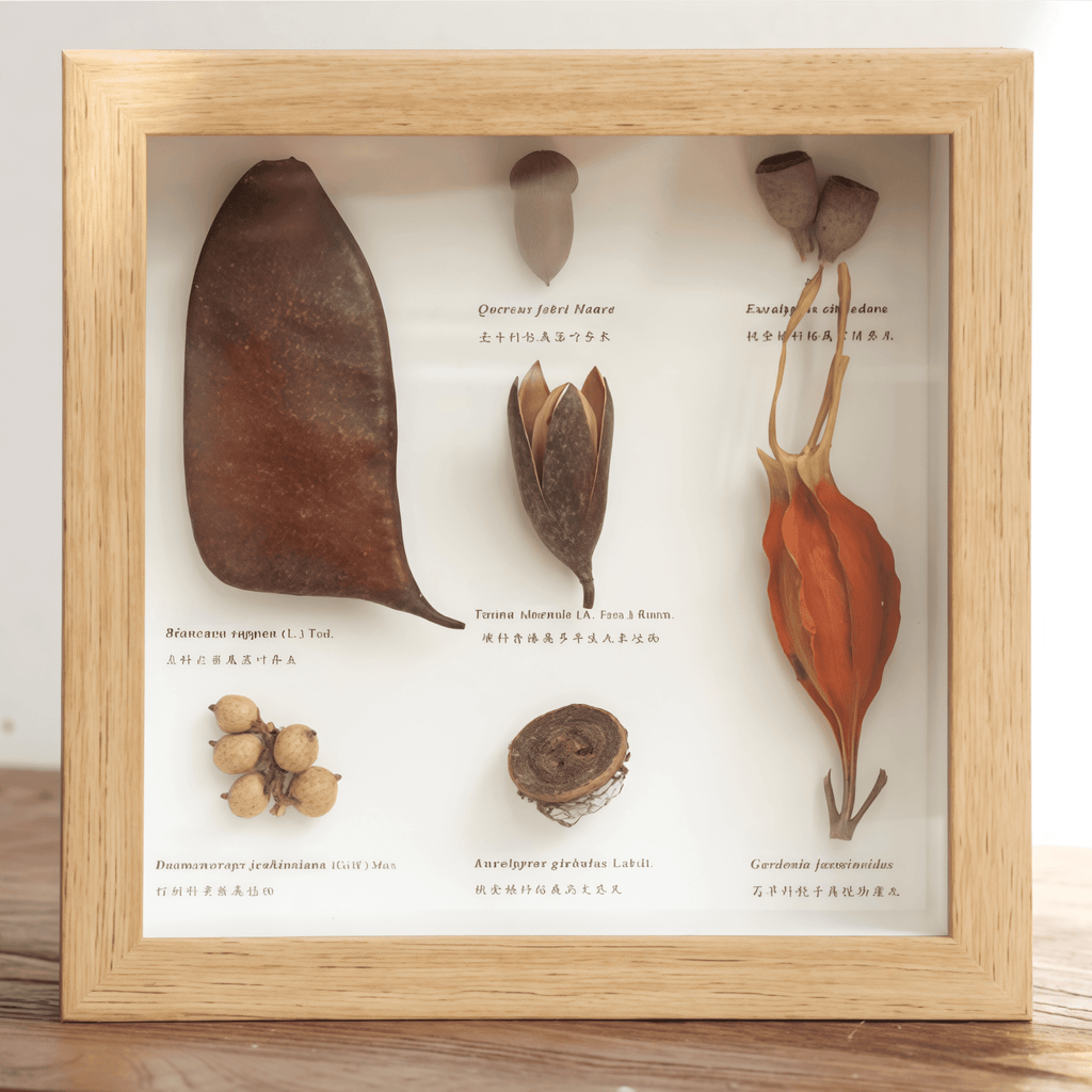 "The Rainforest Seed Vault" Tropical Specimen Shadow Box
