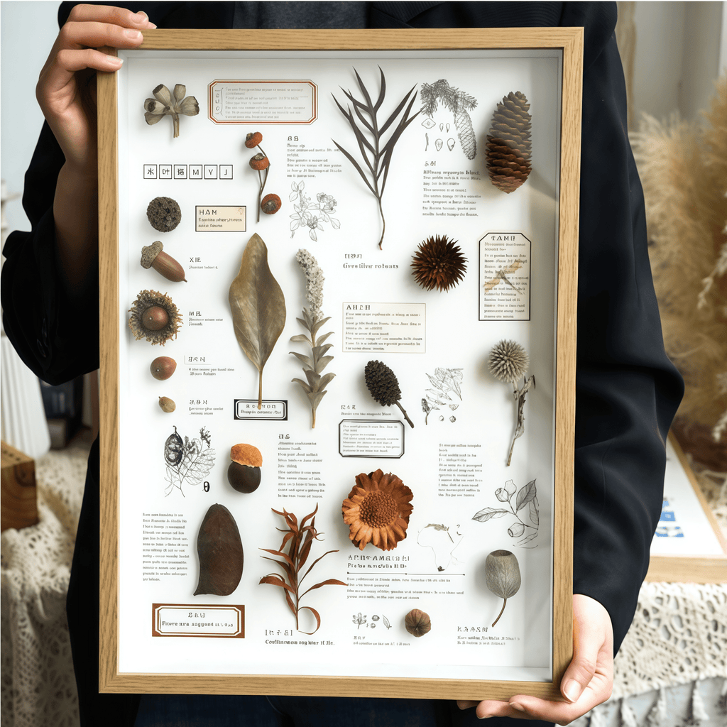 "The Rainforest Seed Vault" Tropical Specimen Shadow Box