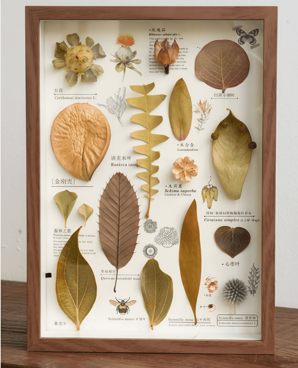 "The Rainforest Seed Vault" Tropical Specimen Shadow Box