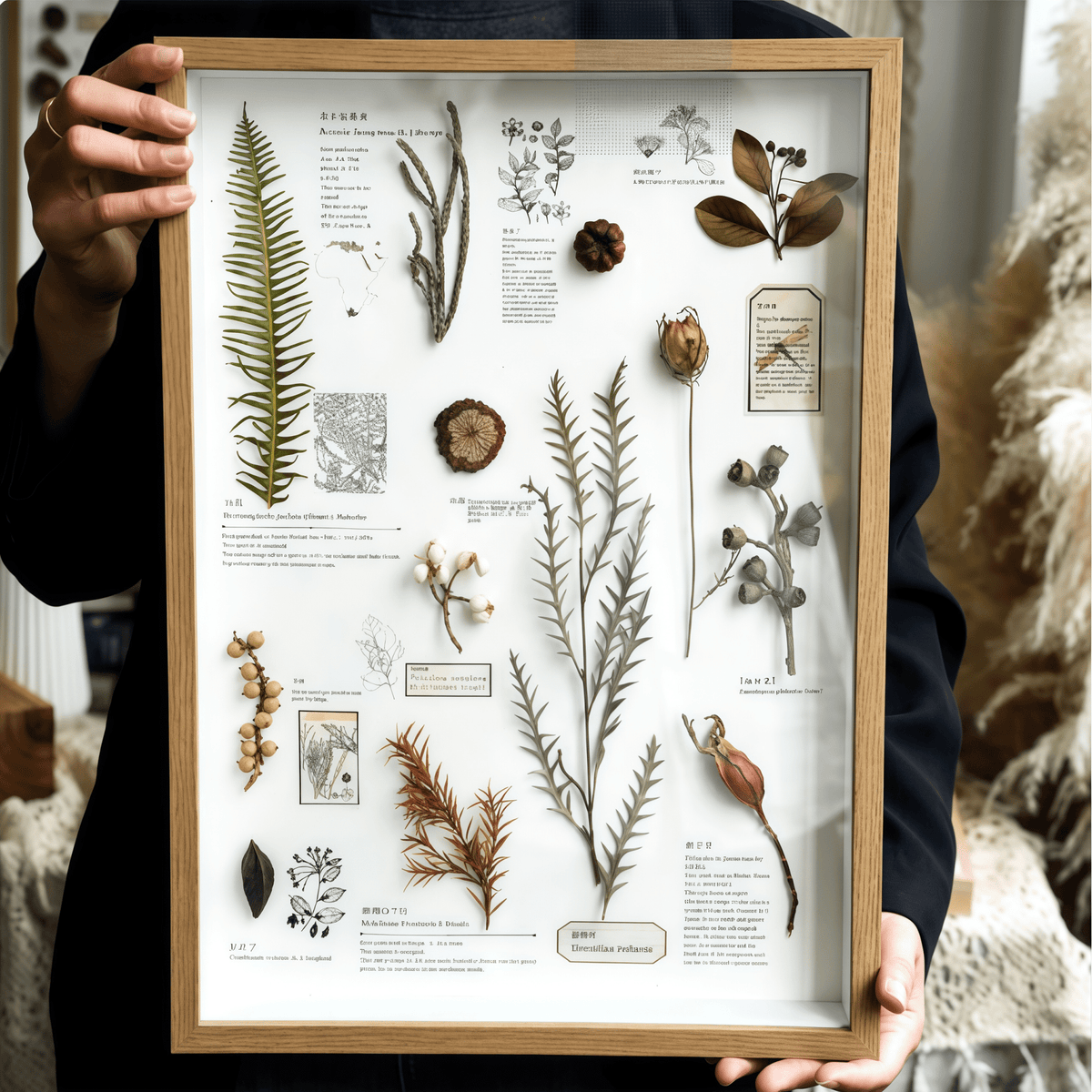 "The Rainforest Seed Vault" Tropical Specimen Shadow Box