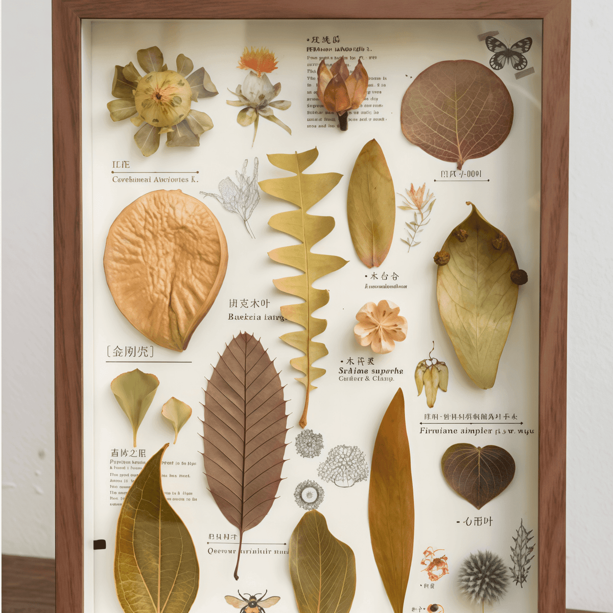 "The Rainforest Seed Vault" Tropical Specimen Shadow Box