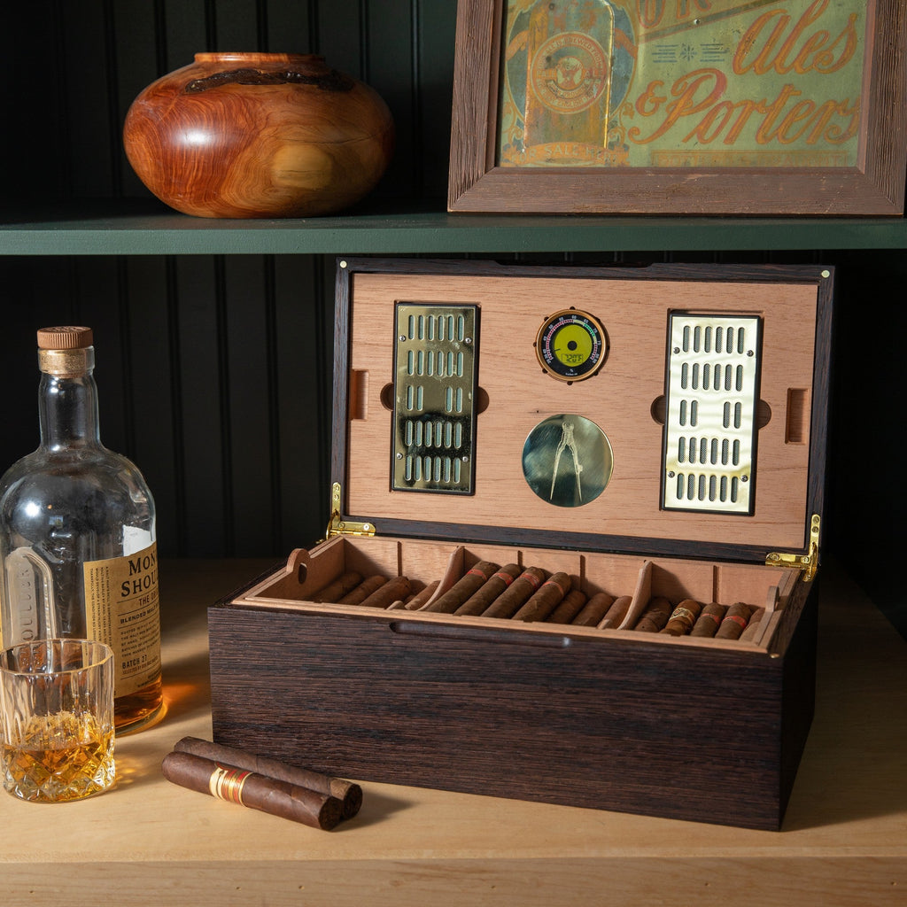 The Wenge Humidor | African Hardwood & Spanish Cedar