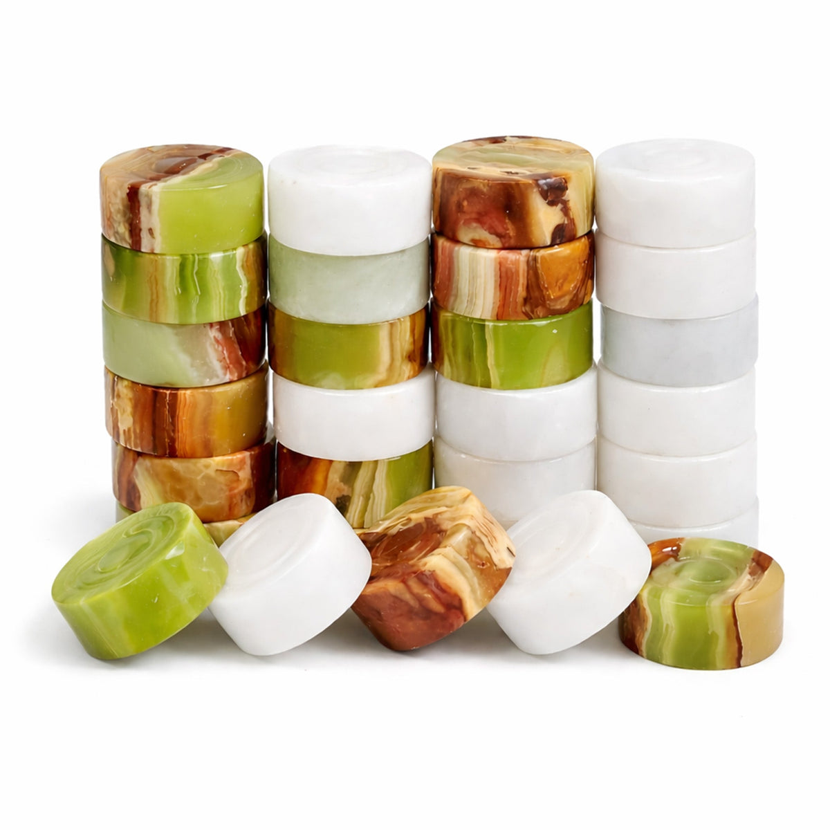 Premium Marble Chess & Checkers Bundle