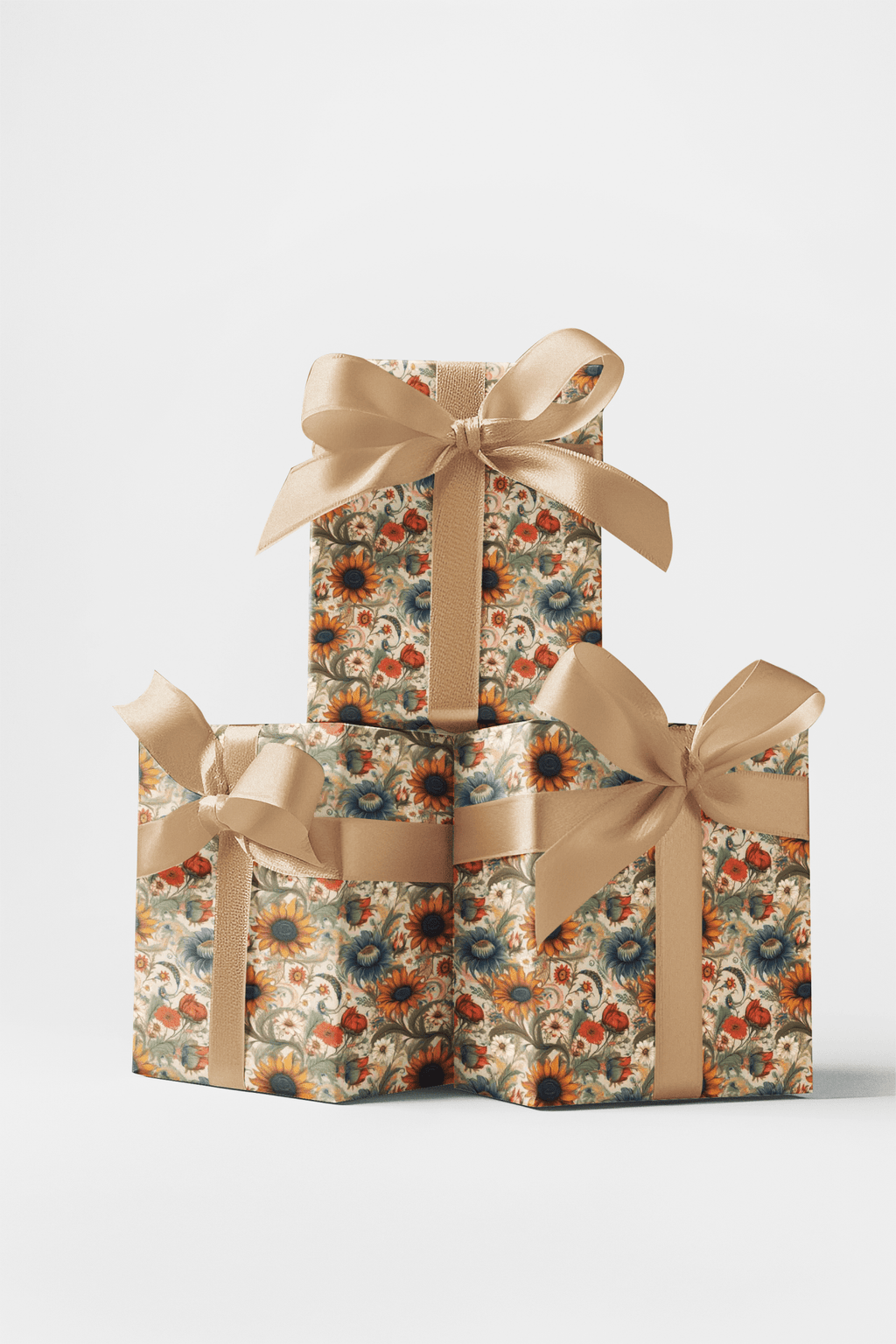 Rustic Prairie Blooms Wrapping Paper