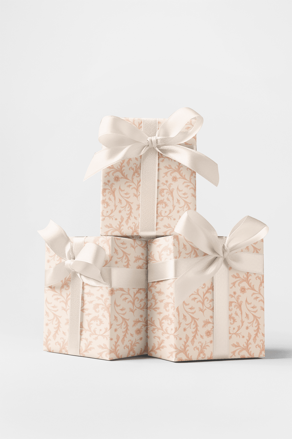 Peach Baroque Wrapping Paper