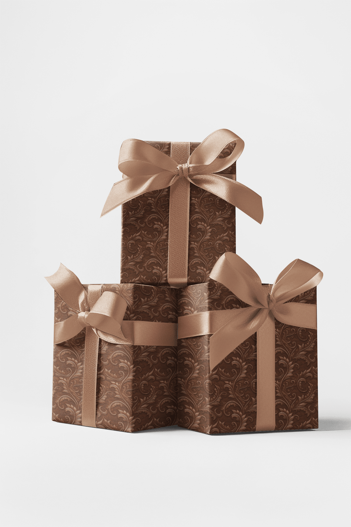 Leather Baroque Wrapping Paper