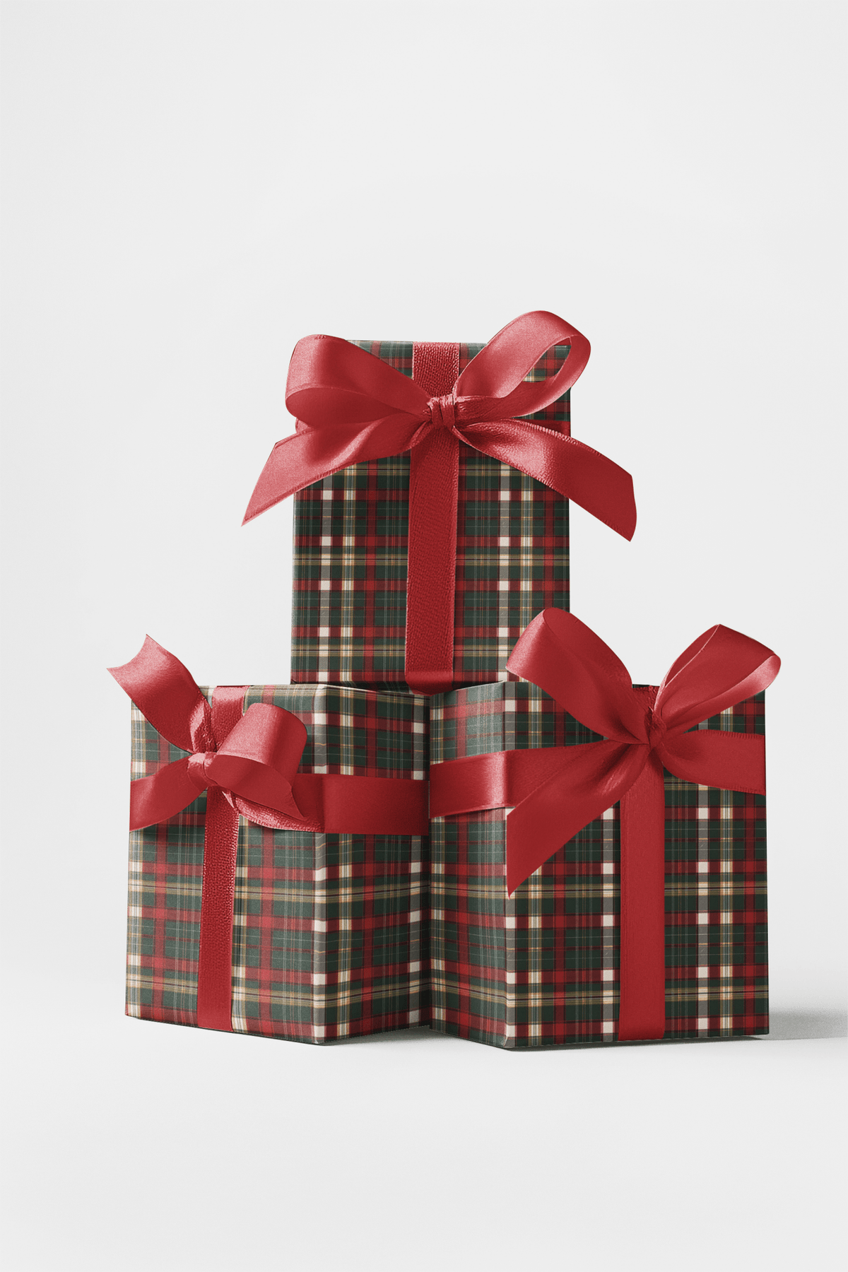 Evergreen Tartan Wrapping Paper